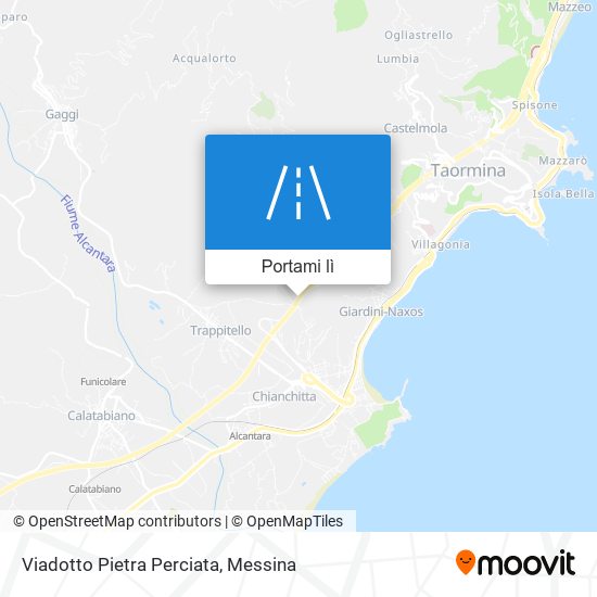 Mappa Viadotto Pietra Perciata