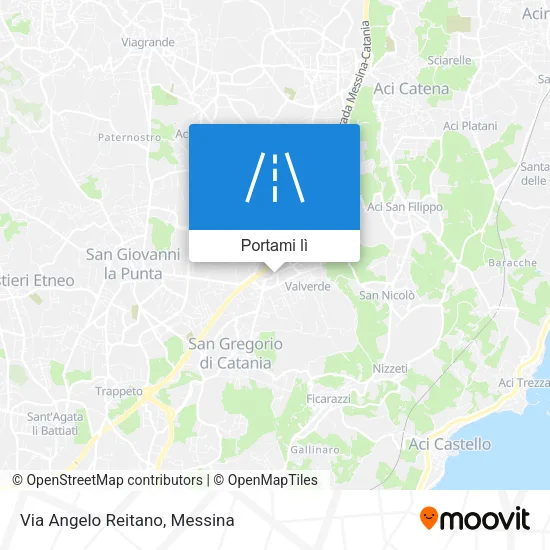 Mappa Via Angelo Reitano