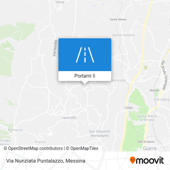 Mappa Via Nunziata Puntalazzo