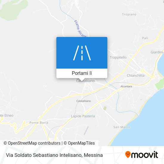 Mappa Via Soldato Sebastiano Intelisano