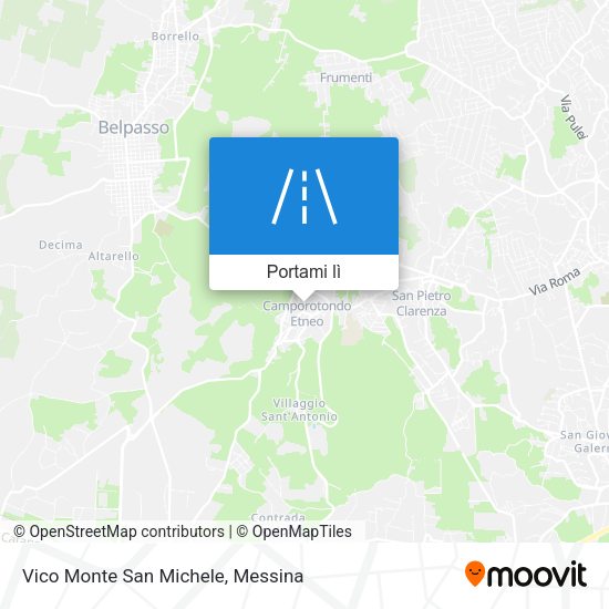 Mappa Vico Monte San Michele