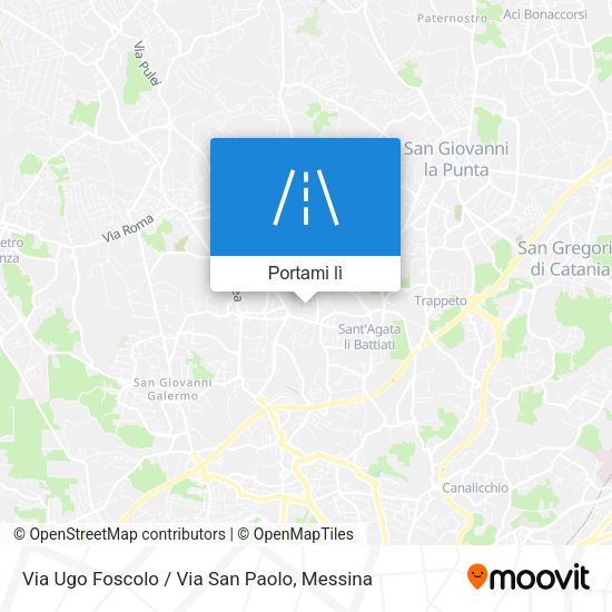 Mappa Via Ugo Foscolo / Via San Paolo