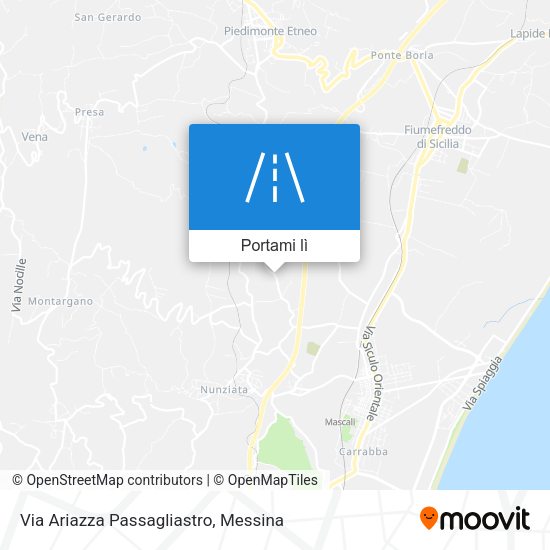 Mappa Via Ariazza Passagliastro
