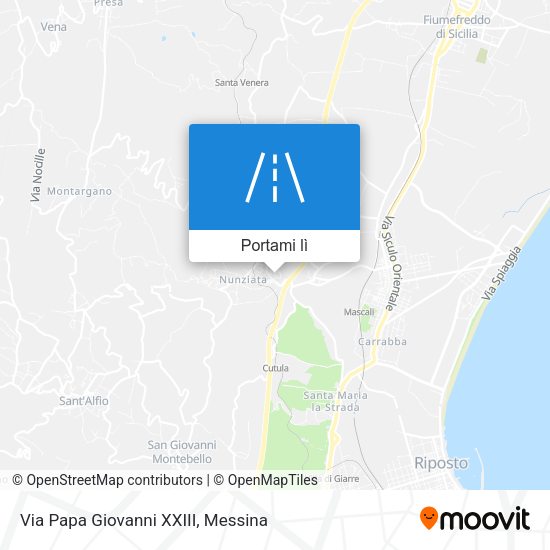 Mappa Via Papa Giovanni XXIII