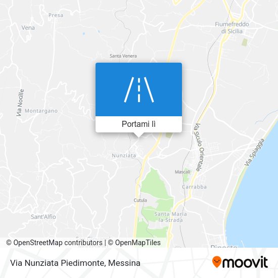 Mappa Via Nunziata Piedimonte