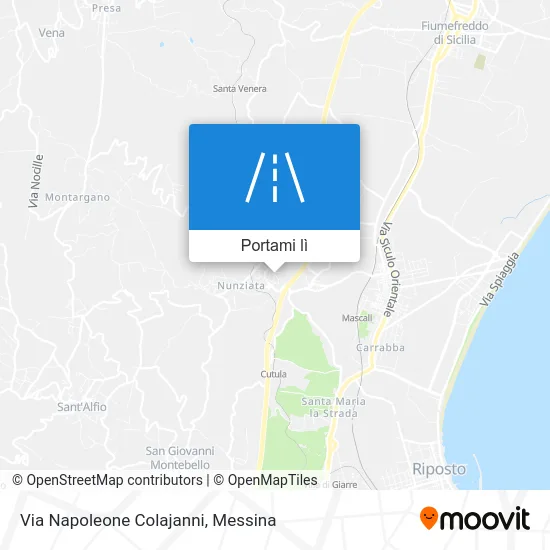 Mappa Via Napoleone Colajanni