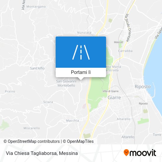 Mappa Via Chiesa Tagliaborsa