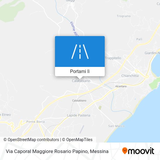 Mappa Via Caporal Maggiore Rosario Papino