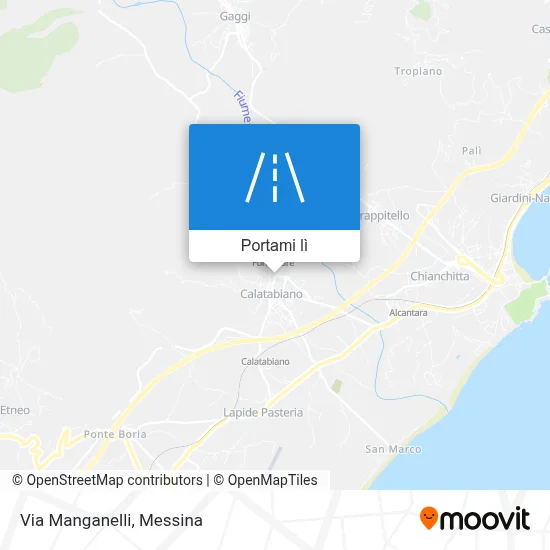 Mappa Via Manganelli