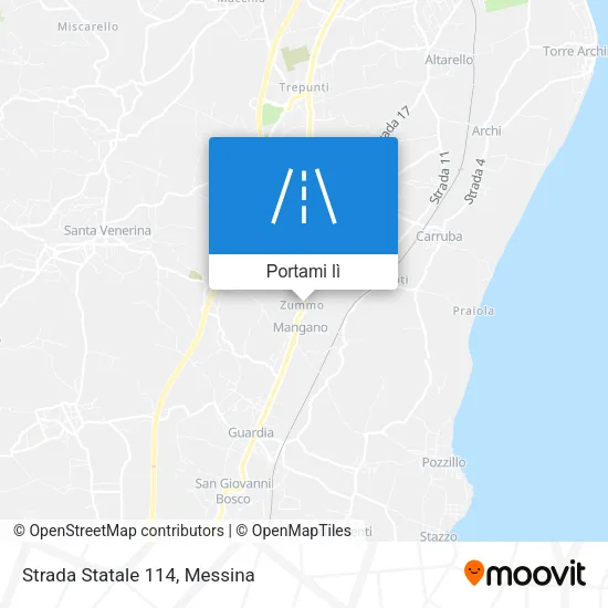 Mappa Strada Statale 114