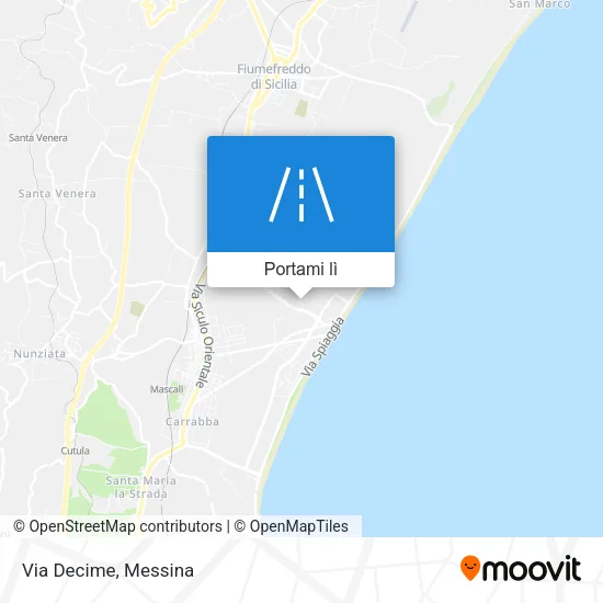 Mappa Via Decime