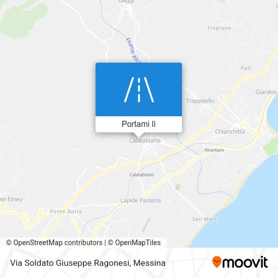 Mappa Via Soldato Giuseppe Ragonesi