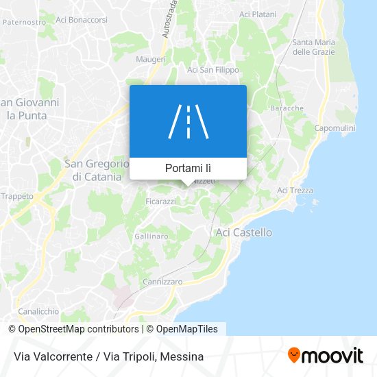 Mappa Via Valcorrente / Via Tripoli