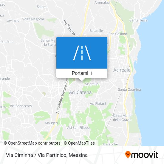 Mappa Via Ciminna / Via Partinico