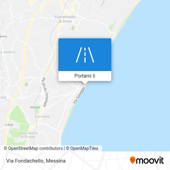 Mappa Via Fondachello