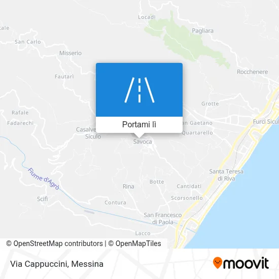 Mappa Via Cappuccini