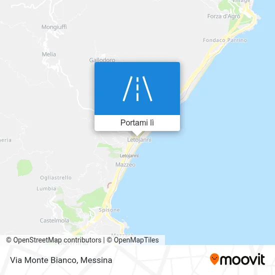 Mappa Via Monte Bianco