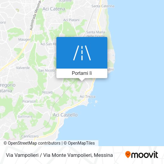 Mappa Via Vampolieri / Via Monte Vampolieri