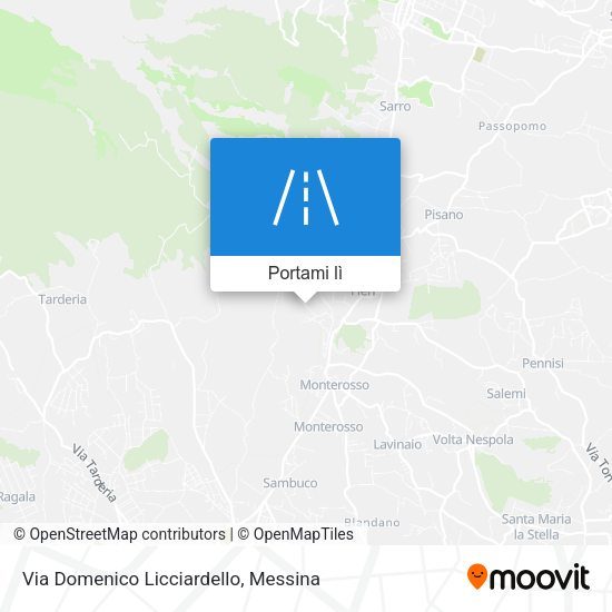 Mappa Via Domenico Licciardello