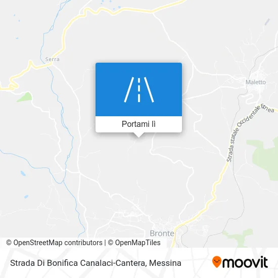 Mappa Strada Di Bonifica Canalaci-Cantera