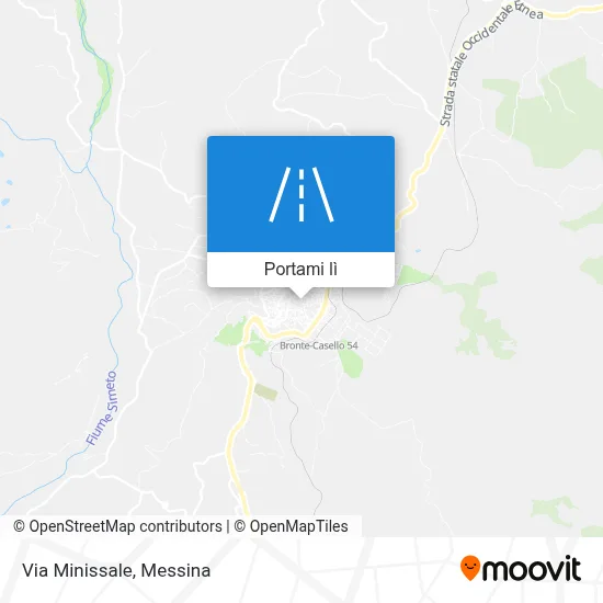 Mappa Via Minissale