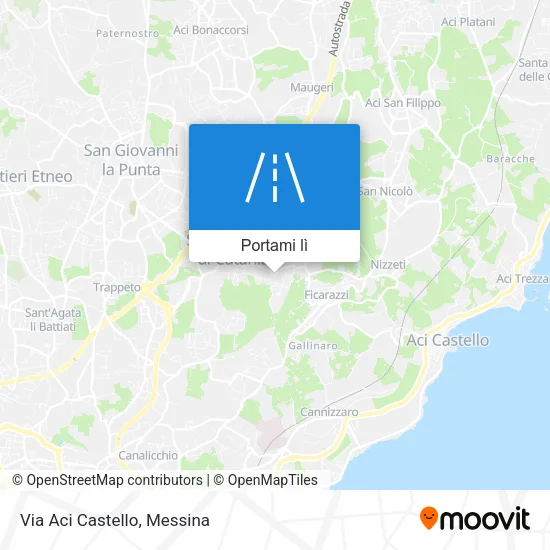 Mappa Via Aci Castello
