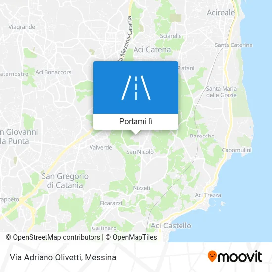 Mappa Via Adriano Olivetti
