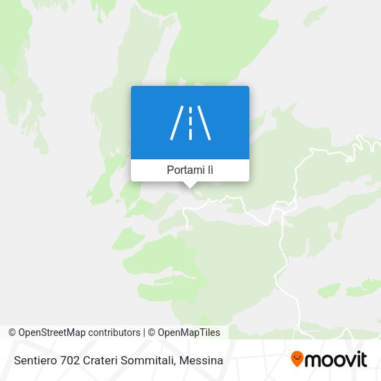 Mappa Sentiero 702 Crateri Sommitali