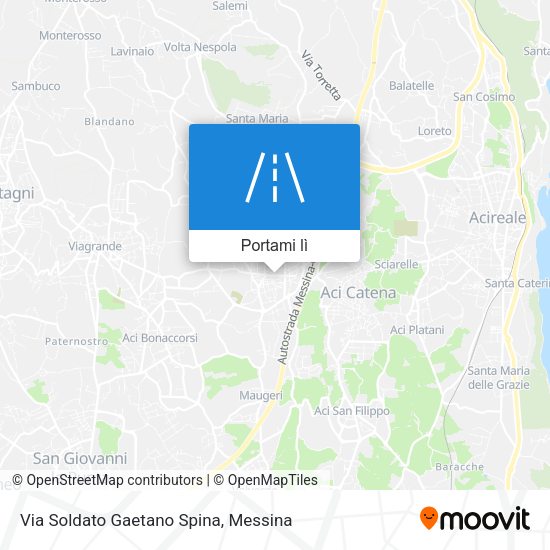 Mappa Via Soldato Gaetano Spina