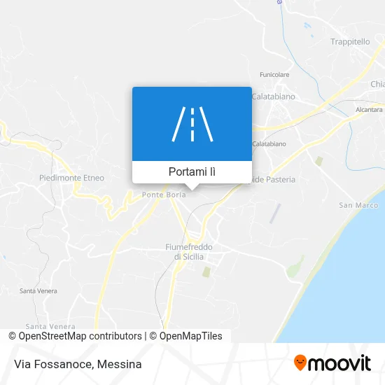 Mappa Via Fossanoce