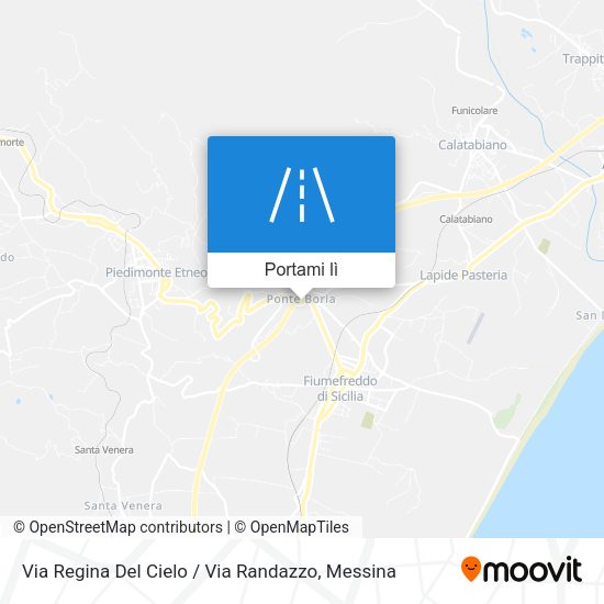 Mappa Via Regina Del Cielo / Via Randazzo