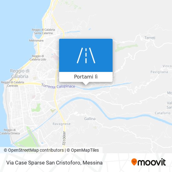 Mappa Via Case Sparse San Cristoforo