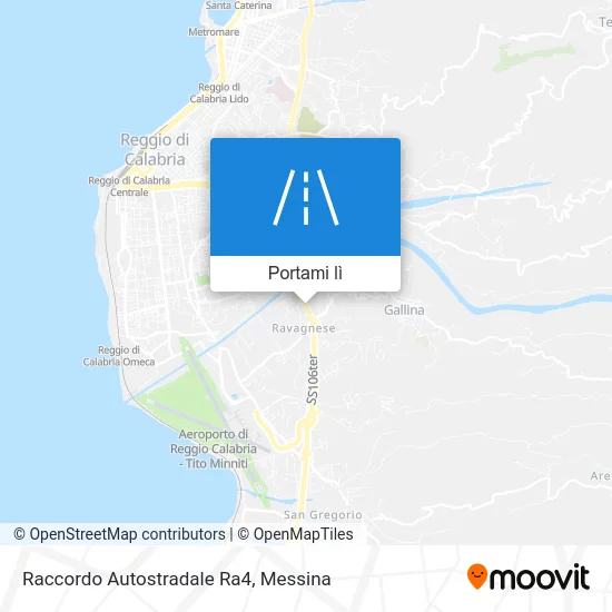 Mappa Raccordo Autostradale Ra4