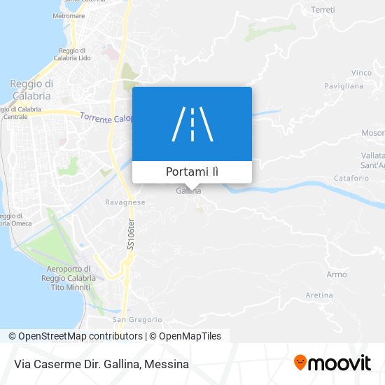 Mappa Via Caserme Dir. Gallina