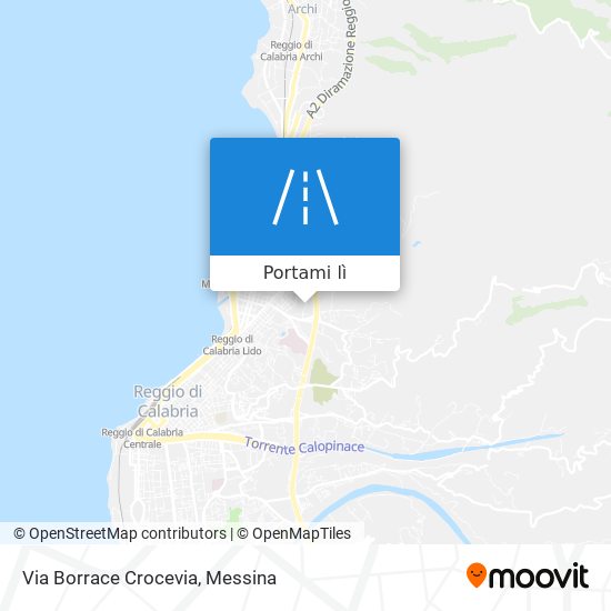 Mappa Via Borrace Crocevia