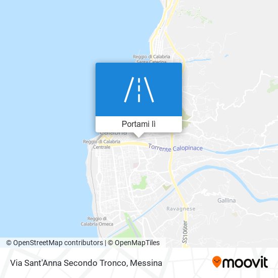 Mappa Via Sant'Anna Secondo Tronco