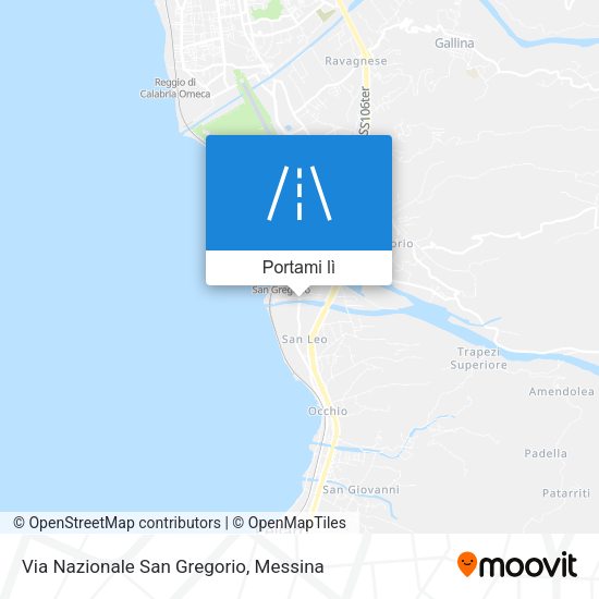 Mappa Via Nazionale San Gregorio
