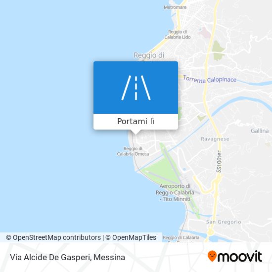 Mappa Via Alcide De Gasperi