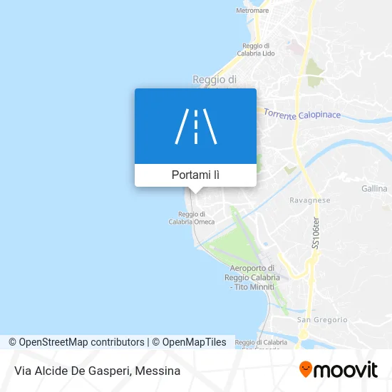 Mappa Via Alcide De Gasperi