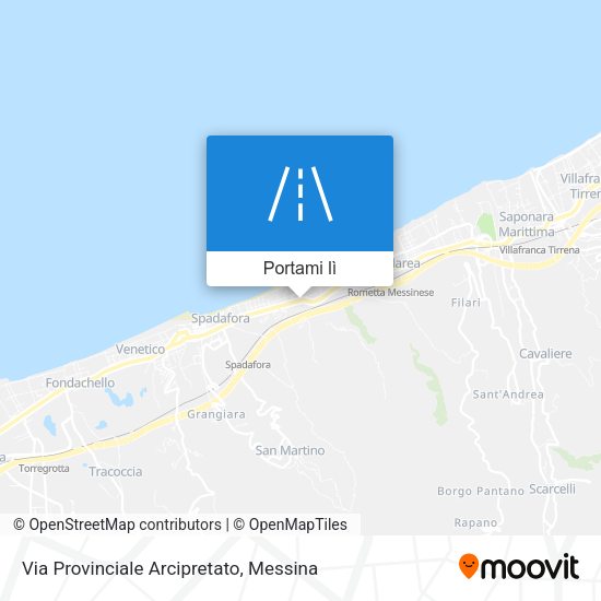 Mappa Via Provinciale Arcipretato