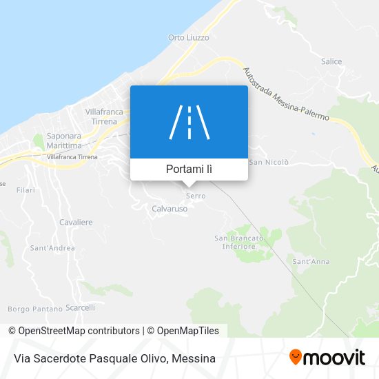 Mappa Via Sacerdote Pasquale Olivo