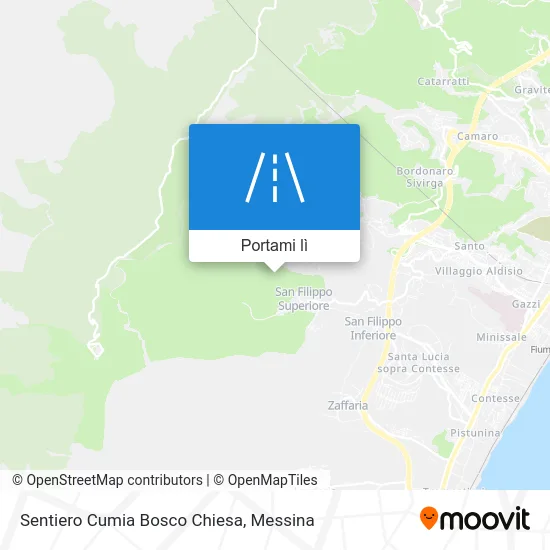 Mappa Sentiero Cumia Bosco Chiesa