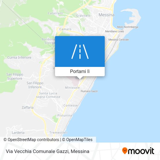 Mappa Via Vecchia Comunale Gazzi