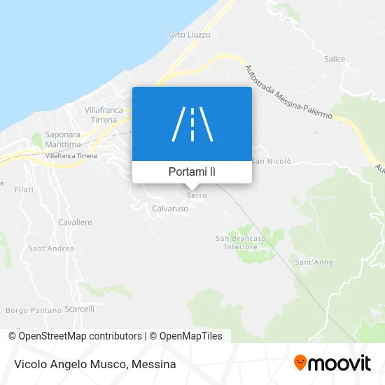 Mappa Vicolo Angelo Musco