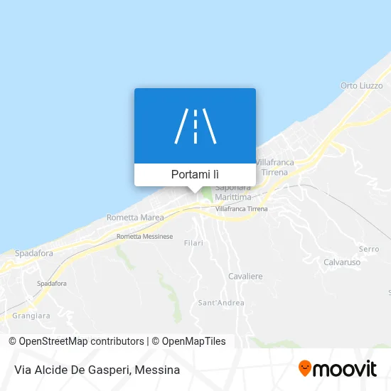 Mappa Via Alcide De Gasperi