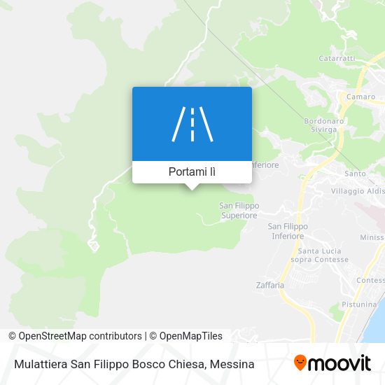 Mappa Mulattiera San Filippo Bosco Chiesa