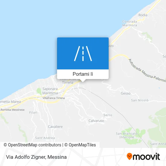 Mappa Via Adolfo Zigner