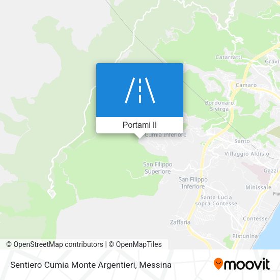 Mappa Sentiero Cumia Monte Argentieri