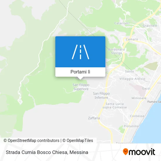 Mappa Strada Cumia Bosco Chiesa