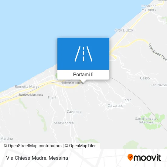 Mappa Via Chiesa Madre